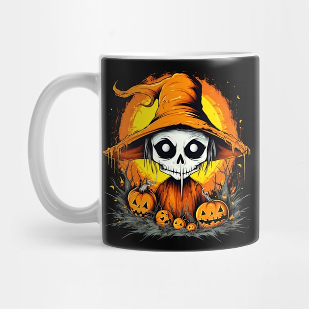 Eerie Halloween Ghoul Art - Spooky Season Delight by Captain Peter Designs